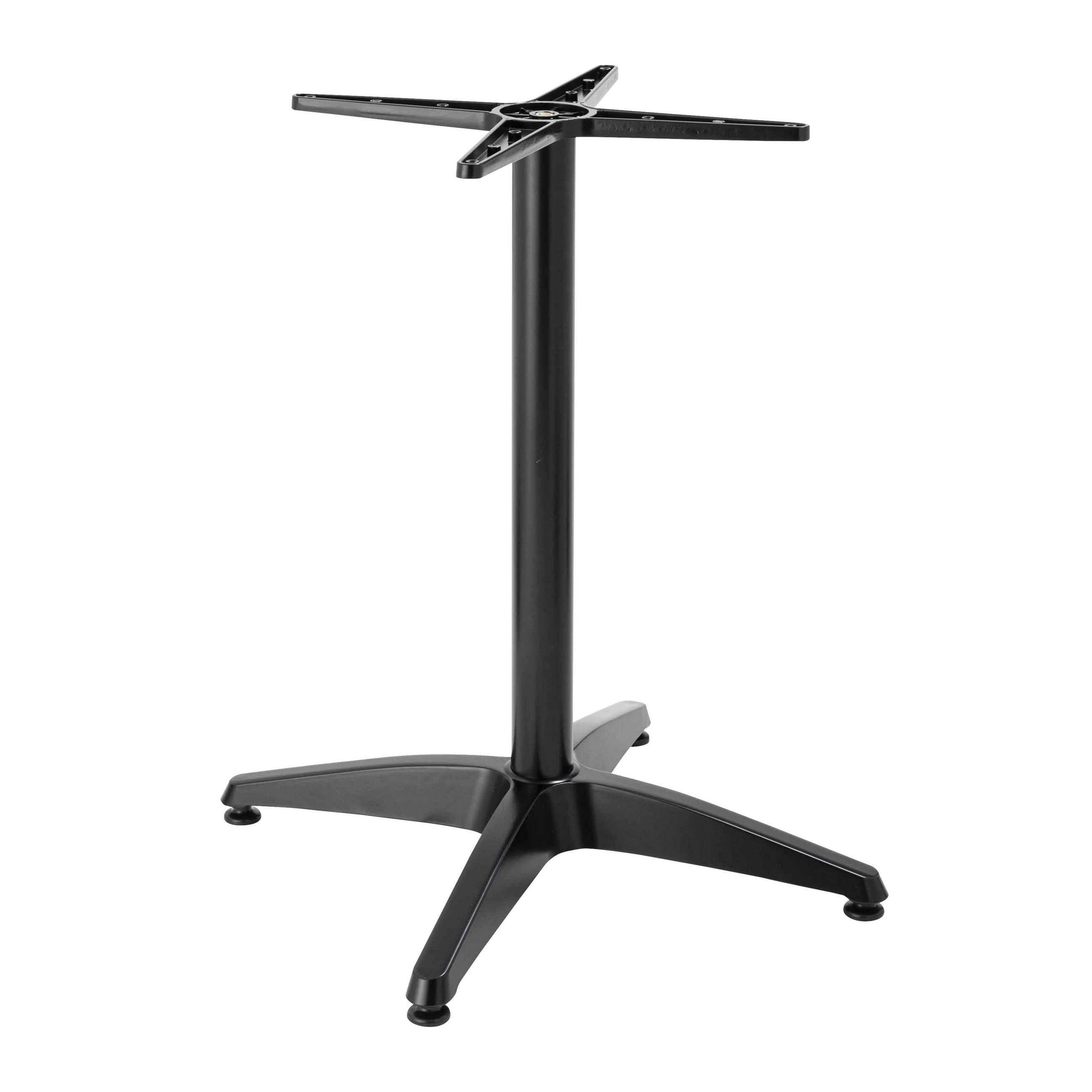 TISCHBEIN, Schwarz - Schwarz, Metall (6.5/72/65cm) - Oviala