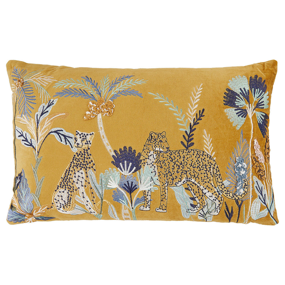 KISSEN Bohemian Gepard 50x30 cm - Gelb, Textil (50/30cm) - Butlers