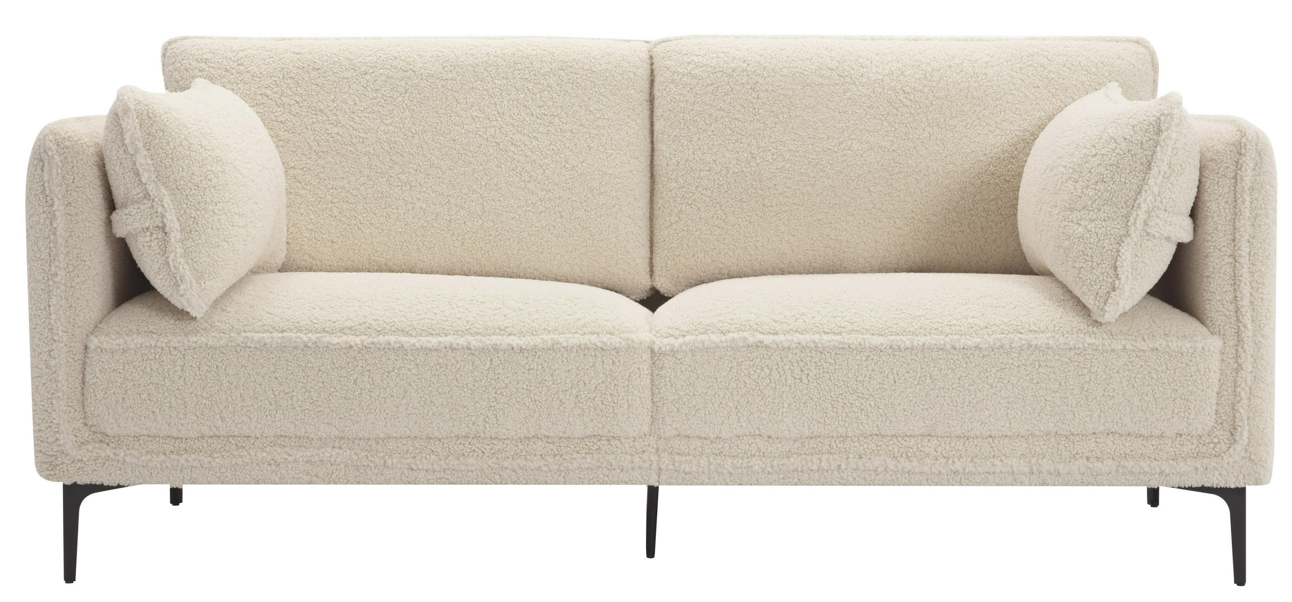 SOFA Wolle Weiß - Weiß, Textil (195/86/85cm) - Nordlys