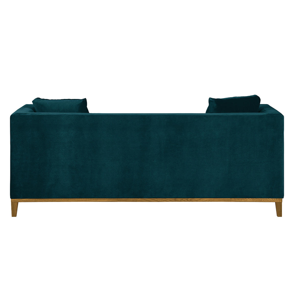 3-SITZER SOFA - Petrol, Eichenholz/Textil (201/79/82cm) - home24