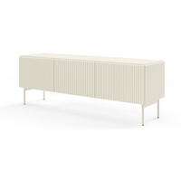 TV-BOARD 147 cm Galiano mit 3 Türen, Kaschmir - Kaschmir, Holz (147/51/40cm) - Emporius