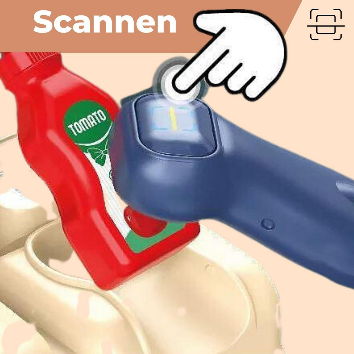 KAUFLADEN MIT SPIELZEUGKASSE NICO 42-teilig - Multicolor, Kunststoff (8/20/45cm) - Coemo