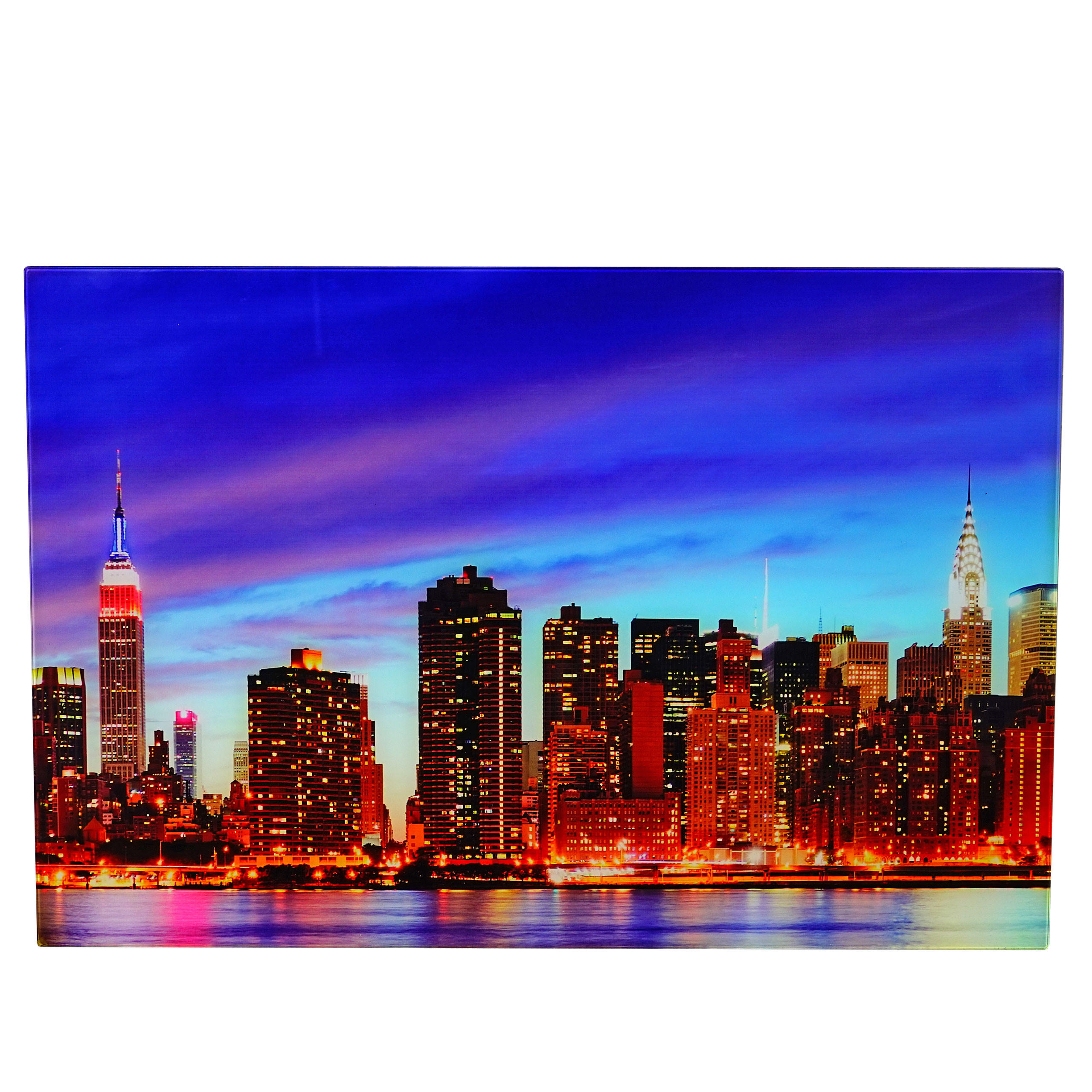 GLASBILD NEW YORK Multicolor - Multicolor, Glas (60/40cm) - MCW