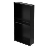 DUSCHNISCHE Schwarz 30/60 cm - Schwarz, Metall (62/10/32cm) - LuxeBath