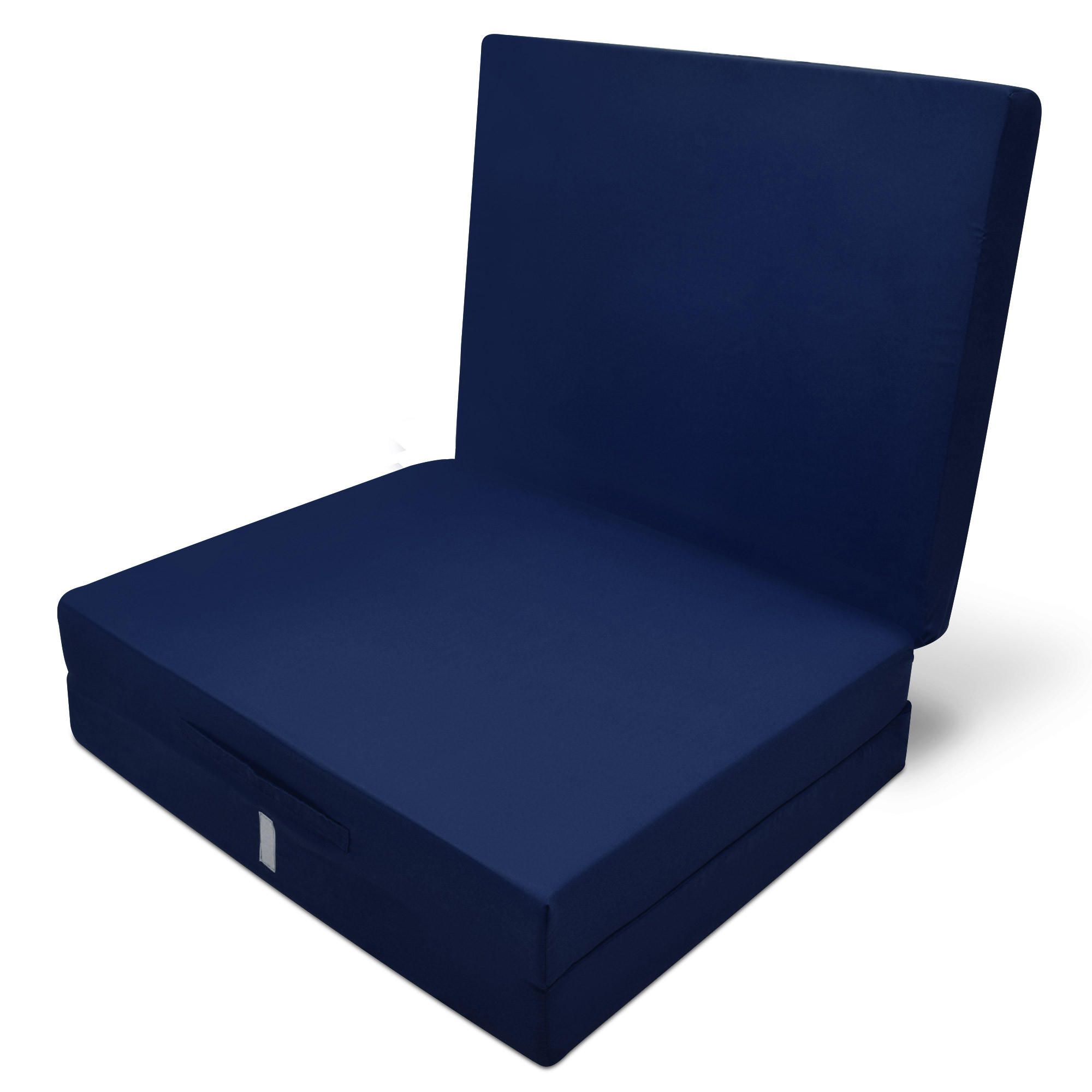 KLAPPMATRATZE Campix 190/60/7 cm Dunkelblau - Dunkelblau, Textil (190/60/7cm) - Beautissu 