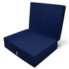 KLAPPMATRATZE Campix 190/60/7 cm Dunkelblau - Dunkelblau, Textil (190/60/7cm) - Beautissu 