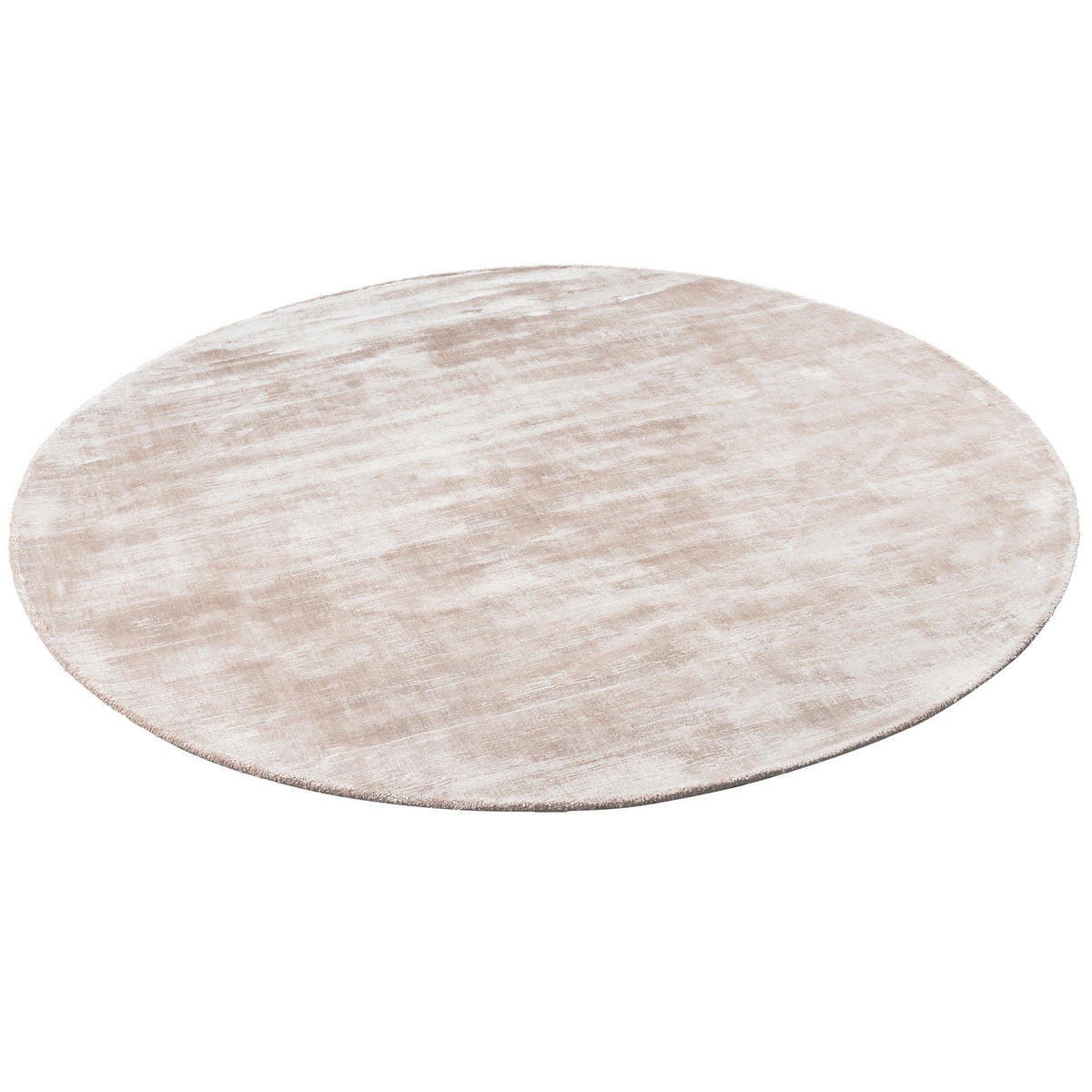 LUXUS DESIGNER TEPPICH ROMA RUND - Beige, Textil (120/120cm) - Pergamon