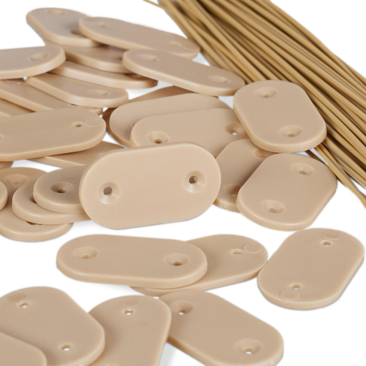 52-DIELNA súprava na ochranu súkromia - béžová, kov/plast (0.1/15cm) - Relaxdays