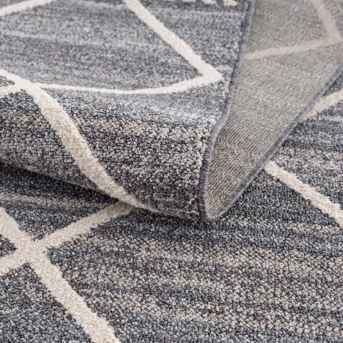 KURZFLOR-TEPPICH Art 2645 Grau 120x170 cm - Grau, Textil (120/170cm) - carpet city