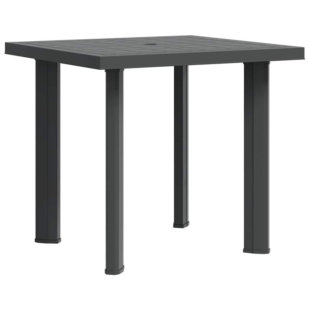 vidaXL Gartentisch Anthrazit 75x72x80 cm