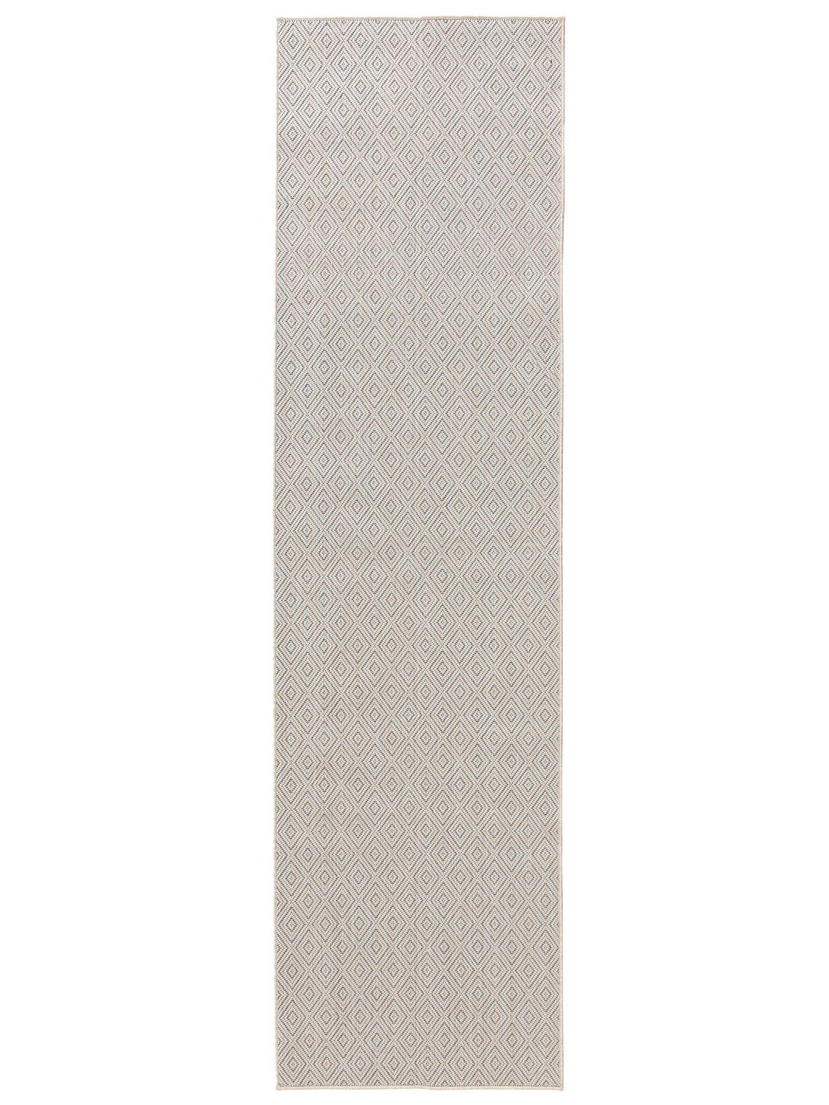 OUTDOORTEPPICH Lou Weiß 70x200 cm - Weiß, Kunststoff (70/200cm) - benuta