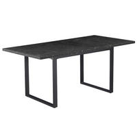 ESSTISCH ANNA 120-160/80/76 cm Marmor-Schwarz - Anthrazit/Schwarz, Holzwerkstoff/Metall (80/120/77cm) - B&D Home