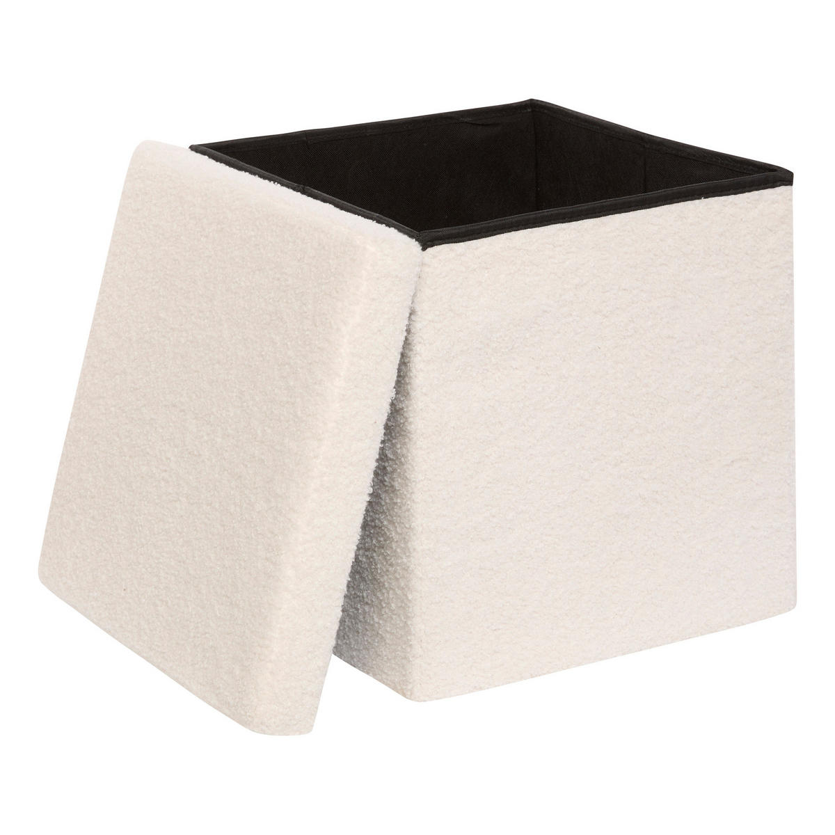POUF Jaiko 38/38/38 cm - Weiß, Holzwerkstoff (38/38/38cm) - Atmosphera Createur d´interieur