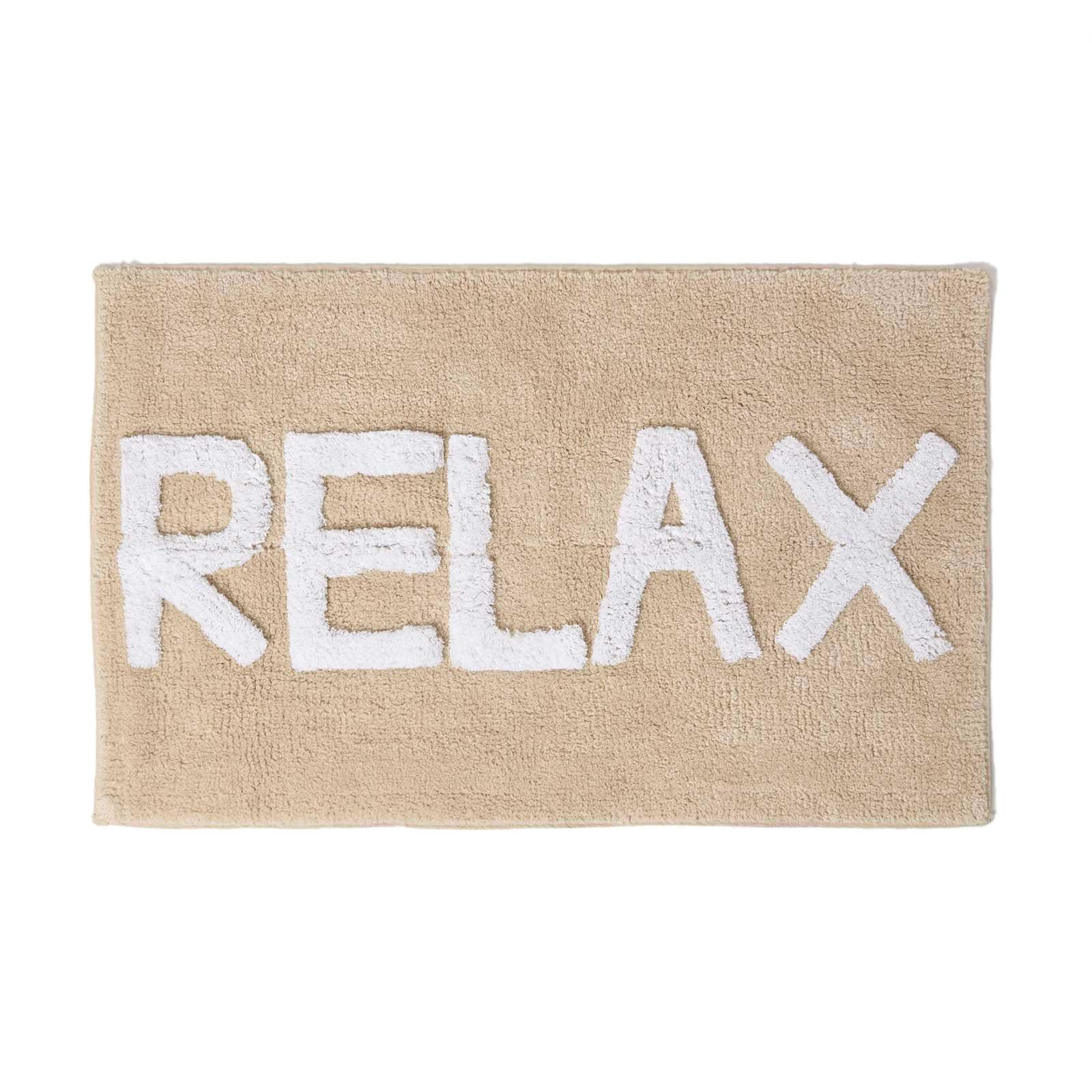 BADEMATTE Relax beige 50/80 cm, 100% Baumwolle - Beige, Textil (50/80cm) - Homescapes