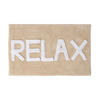 BADEMATTE Relax beige 50/80 cm, 100% Baumwolle - Beige, Textil (50/80cm) - Homescapes