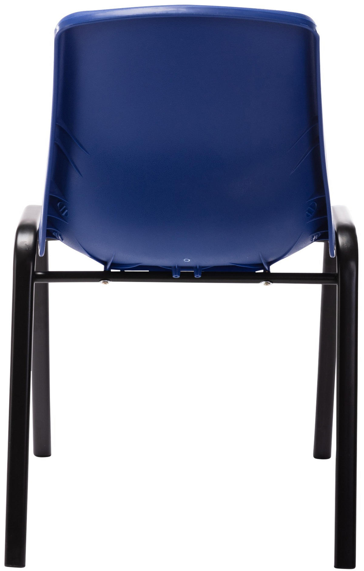 STAPELSTUHL Kunststoff blau - Blau/Schwarz, Kunststoff/Metall (47/76/52cm) - CLP