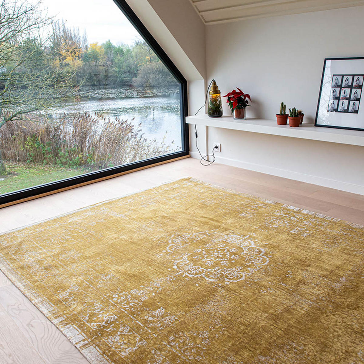 TEPPICH Spring Moss Fading World Medallion 140/200 cm - Gelb, Textil (140/200cm) - Louis De Poortere