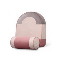 RÜCKENKISSEN Cord-Texturstoff Rosa 2er-set - Pink, Textil (16/62cm) - Vercart