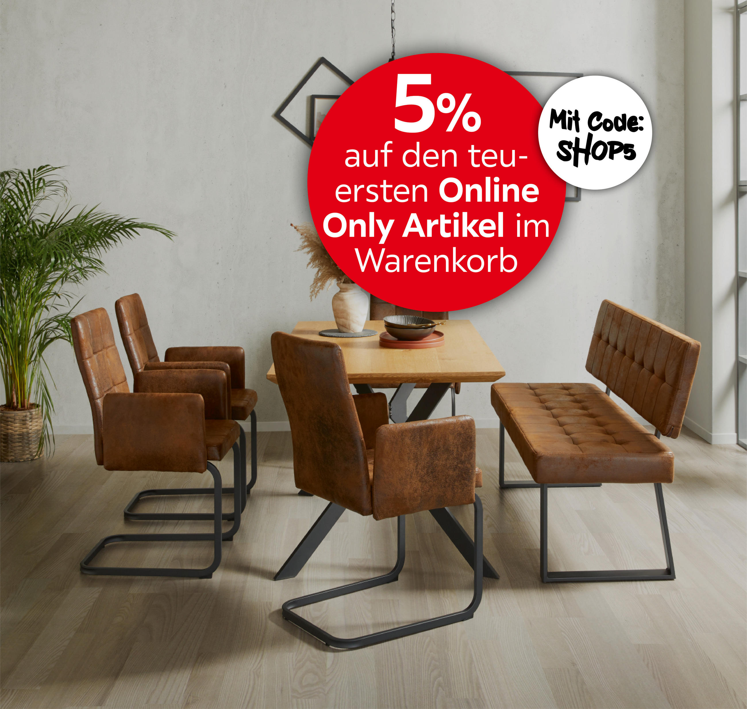 5% auf den teuersten Online Only Artikel im Warenkorb; Mit Code: SHOP5