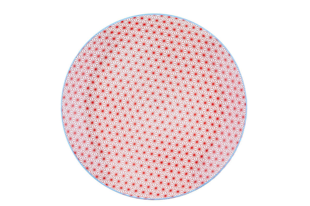 TELLER Pattern Ø26cm - 6er-Set - Color - Blau, Keramik (26cm) - Björn