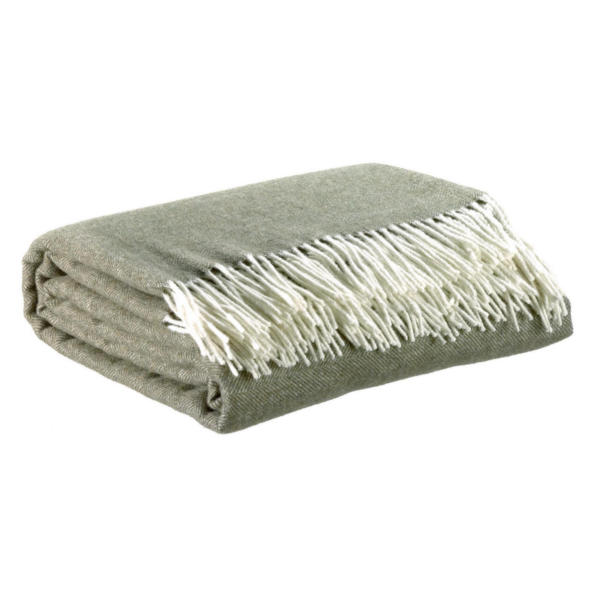 PLAID Carina olivgrün 130 x 190 cm - Olivgrün, Textil (130/190cm) - Vivaraise