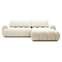 ECKSOFA mit Bettkasten Puro 270 cm, Rechts, Creme - Creme, Holz (168/272cm) - Emporius