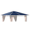 ERSATZDACH Hardtop Pavillon 3x3m - Anthrazit, Metall (300/1/300cm) - QUICK STAR