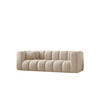 COUCH Dreisitzer-Sofa Grand Modular Stoff Haga Ecru - Ecru, Holz (230/70/91cm) - Kaiser Möbel
