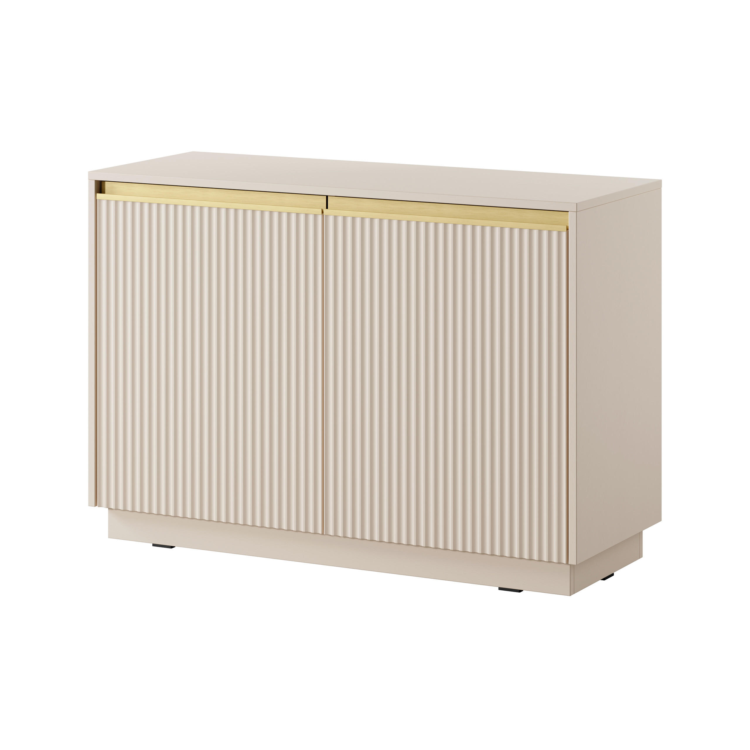 KOMMODE MAESTRO 104/72/39 cm mit 2 Türen Beige - Beige, Holzwerkstoff (104/72/39cm) - MASSENO