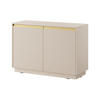 KOMMODE MAESTRO 104/72/39 cm mit 2 Türen Beige - Beige, Holzwerkstoff (104/72/39cm) - MASSENO