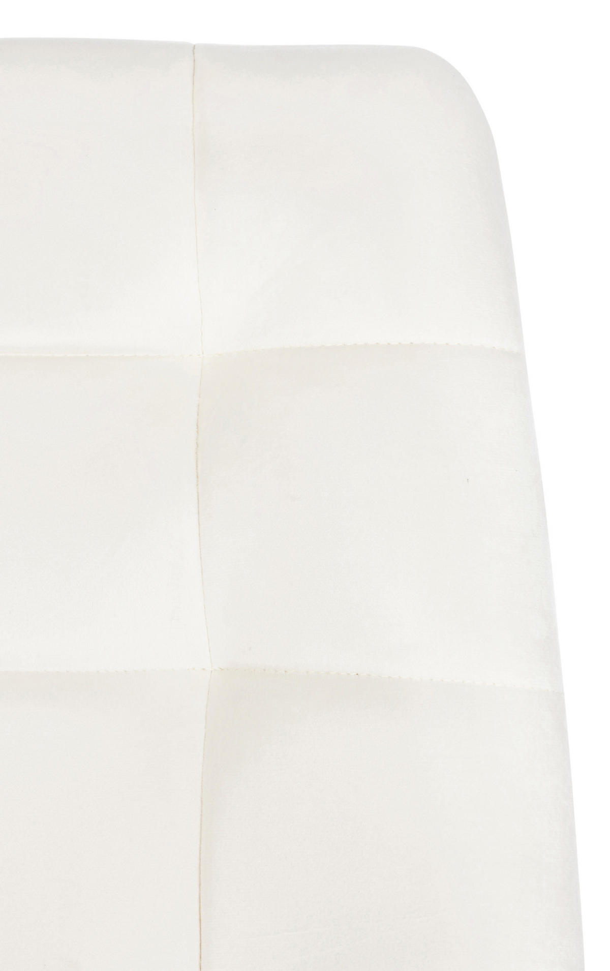 ESSZIMMERSTUHL Atina Samt, Gestell Metall Schwarz CremeWeiß - Schwarz/Naturfarben, Textil/Metall (45/84/55cm) - TPFLiving