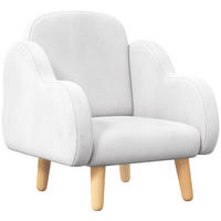 KINDERSESSEL DE-18966 Wolken-Design, 40 kg Weiß - Weiß, Textil (51/55/46cm) - ComfortXL