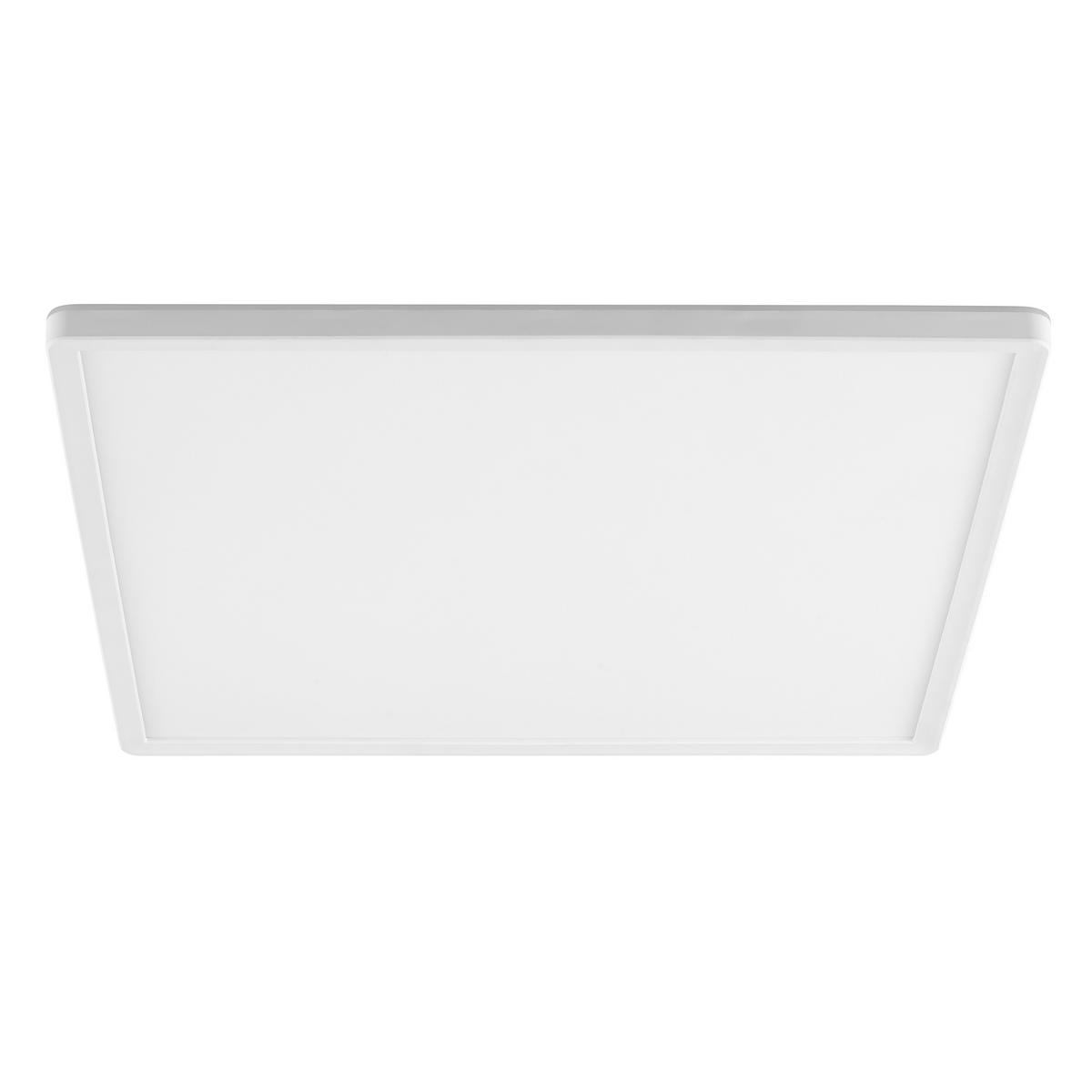 LED DECKENLEUCHTE Lumaro Weiß 42/42/2,9 cm - Weiß, Kunststoff (42/42/2.9cm) - Brilliant