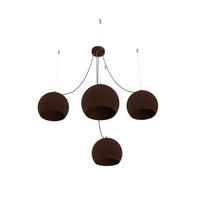 HÄNGELEUCHTE Focus X4 - Dunkelbraun, Metall (25/25/20cm) - Lumicom