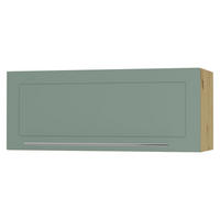 KLAPPHÄNGESCHRANK Kvantum W4B/90 Mint Matt / Eiche Artisan Matt 90 / 32,5 / 36cm - Eiche Artisan/Mintgrün, Holz/Holzwerkstoff (90/36/32.5cm) - Feldmann-Wohnen