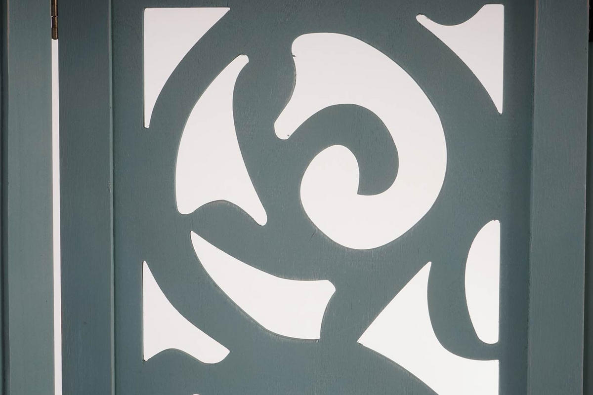 PARAVENT Grün - Grün, Holz (161/170/2cm) - MCW