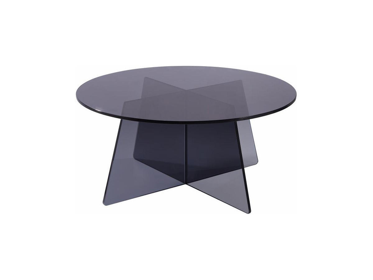 COUCHTISCH - Sicherheitsglas - Anthrazit - SELVORA - Transparent, Glas (90/90/40cm) - Vente-Unique