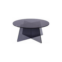 COUCHTISCH - Sicherheitsglas - Anthrazit - SELVORA - Transparent, Glas (90/90/40cm) - Vente-Unique