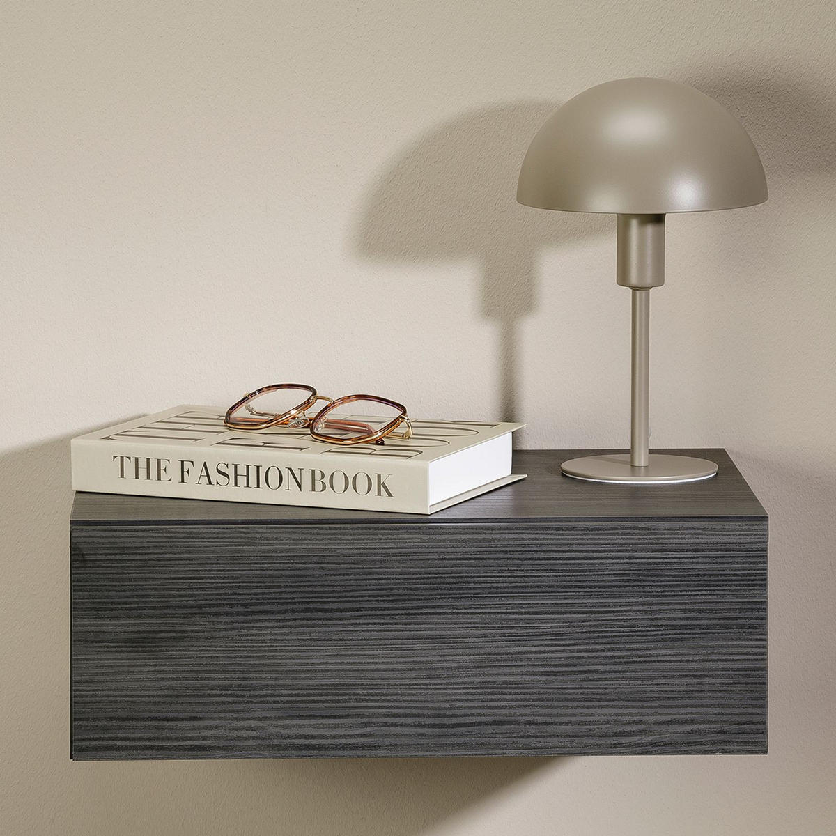 NACHTTISCH ANNE hängend - Eschefarben, Holzwerkstoff (42/14/30cm) - CARO-Möbel