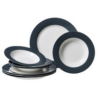 TAFELSERVICE Doppio Anthrazit 8er Set - Anthrazit, Keramik (1/1/1cm) - Ritzenhoff Breker