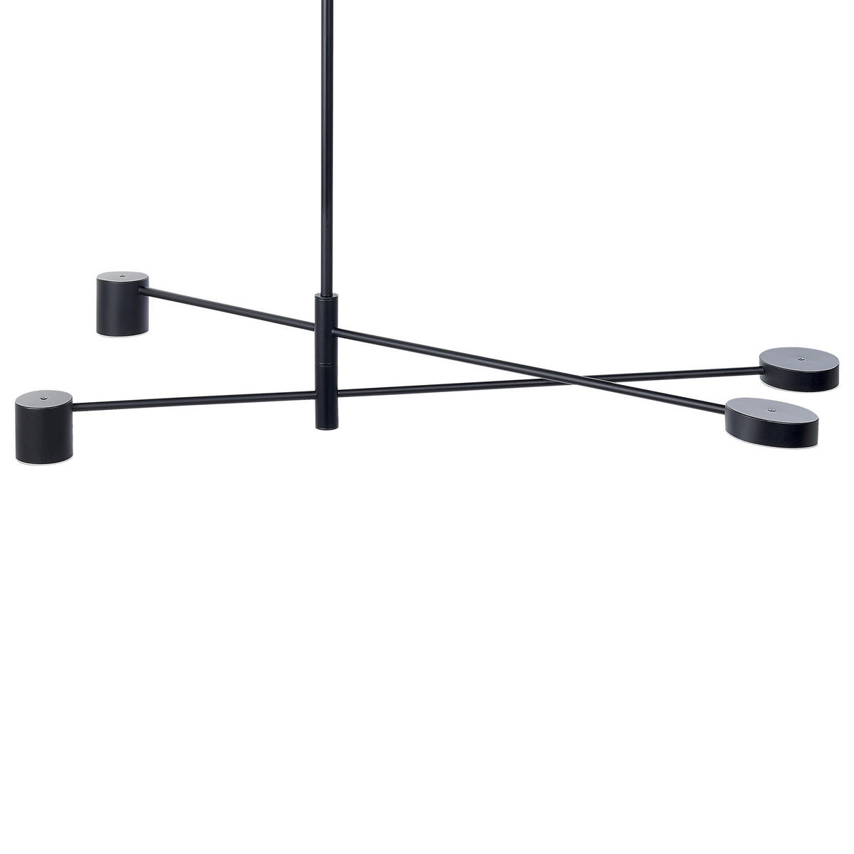 HÄNGELAMPE Bandon 30/104/73 cm - Schwarz, Metall (30/104/73cm) - Beliani