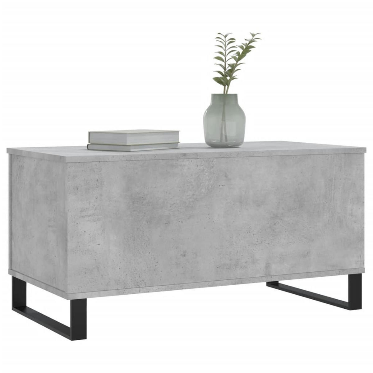 COUCHTISCH Betongrau 90x44,5x45 cm Holzwerkstoff - Grau, Holzwerkstoff (90/44.5/45cm) - furnicato