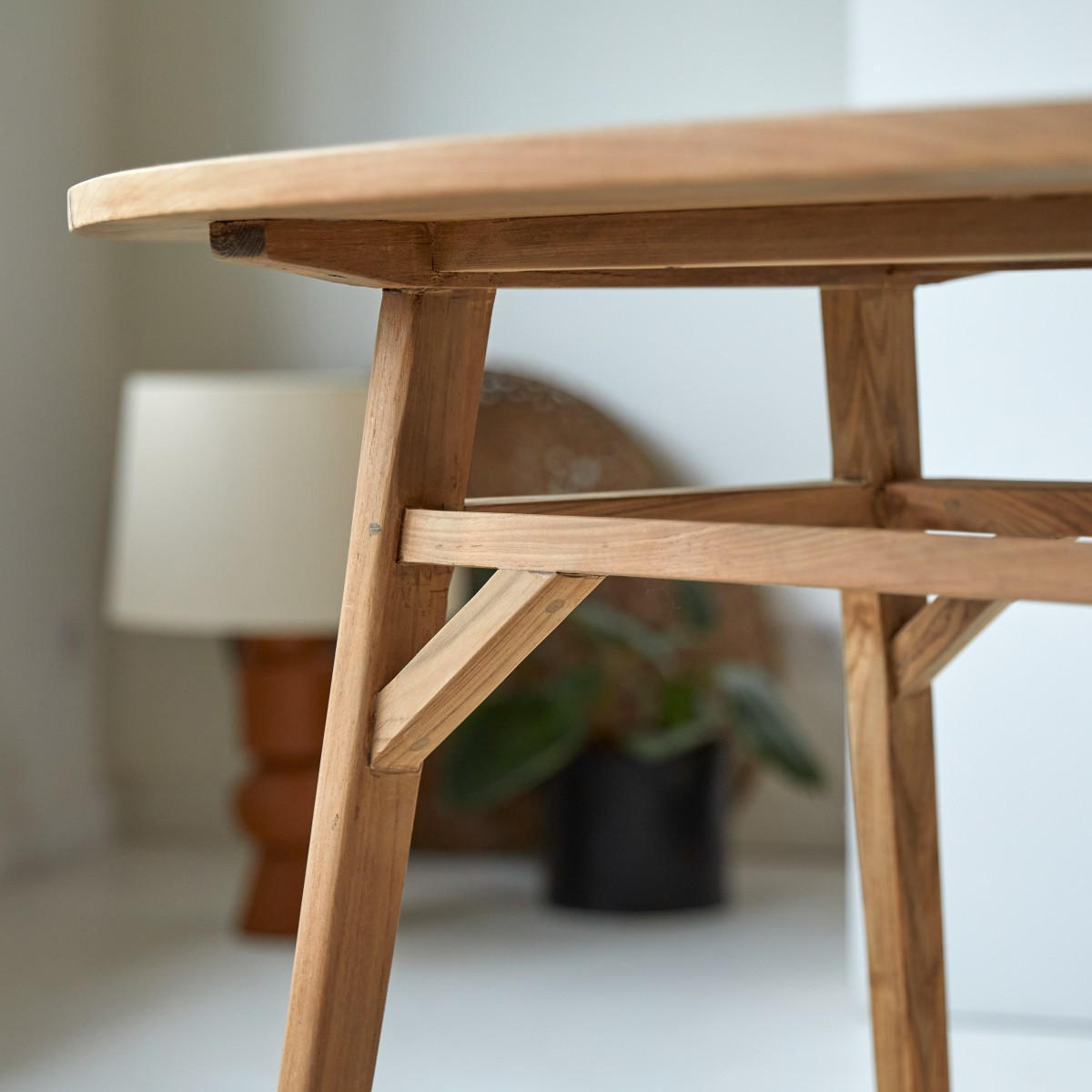 SCHREIBTISCH Elena Natur aus Teak - Naturfarben, Holz (80/140/78cm) - Tikamoon