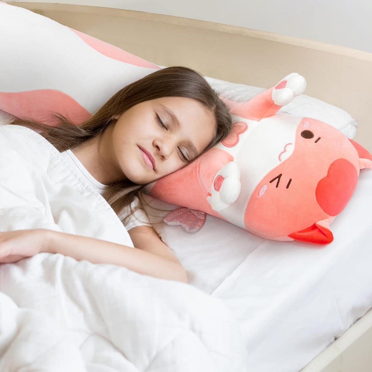 KUSCHELTIER Katze 130 cm Rosa - Rosa, Textil (10/130cm)