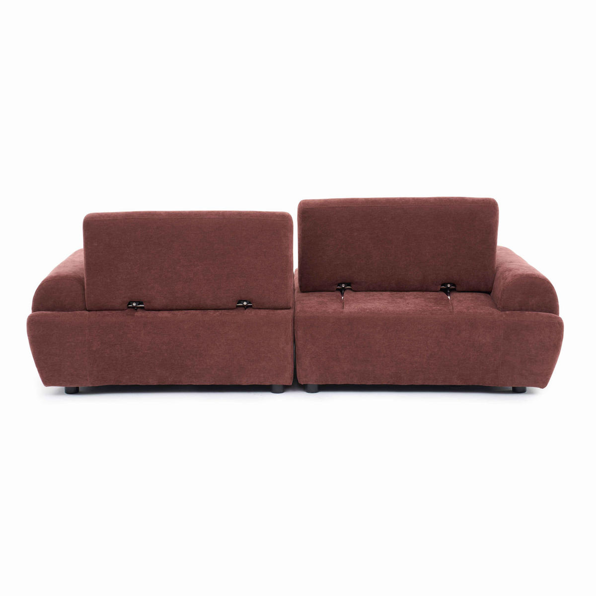 SOFA 2-Sitzer, Rot - Rot, Textil (218/82/109cm) - Oviala