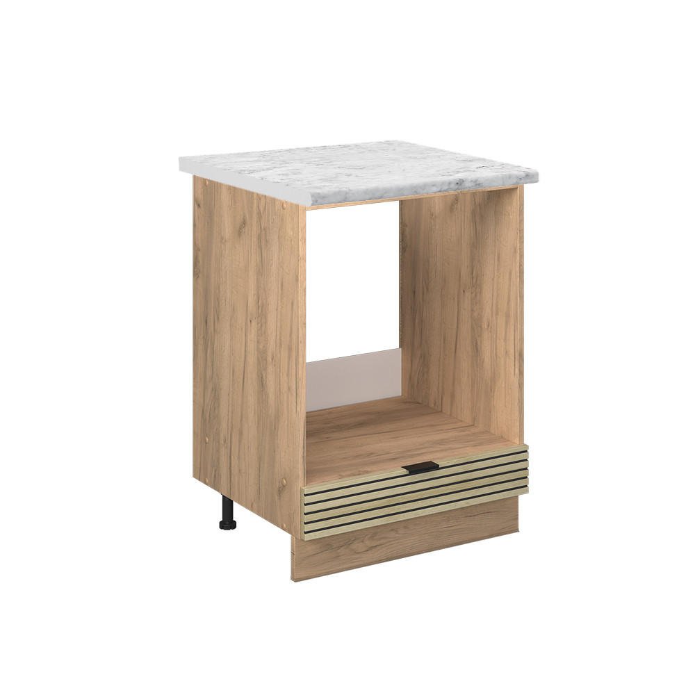 SPISKONVERTERINGSSK&Aring;P Fame-Line Ekpanel 60 cm , AP Marble Ekf&auml;rgad, Honungsek 82/60/60 cm