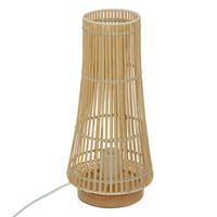 TISCHLAMPE Bambus Mahe 38 cm - Braun, Naturmaterialien (17.5/17.5/38cm) - Atmosphera Createur d´interieur