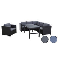 LOUNGESET Provence Inkl. Kissen in anthrazit - Grau, Kunststoff - Keter