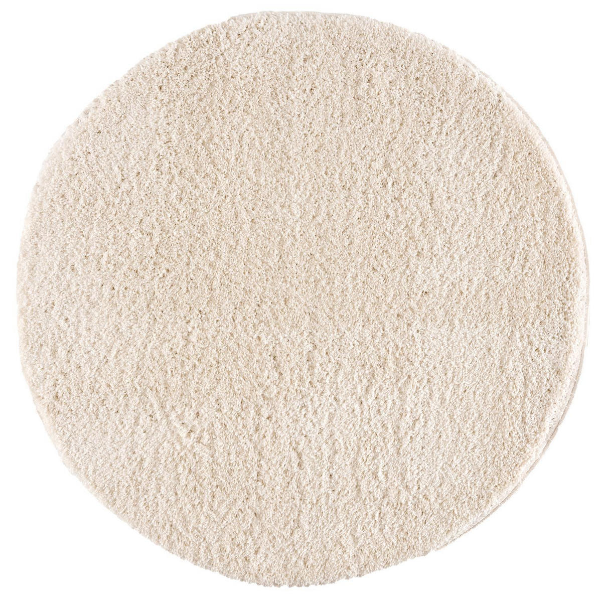 HOCHFLOR-TEPPICH Shaggy Pulpy 100 Creme 160 cm Rund - Creme, Textil (160/160cm) - carpet city