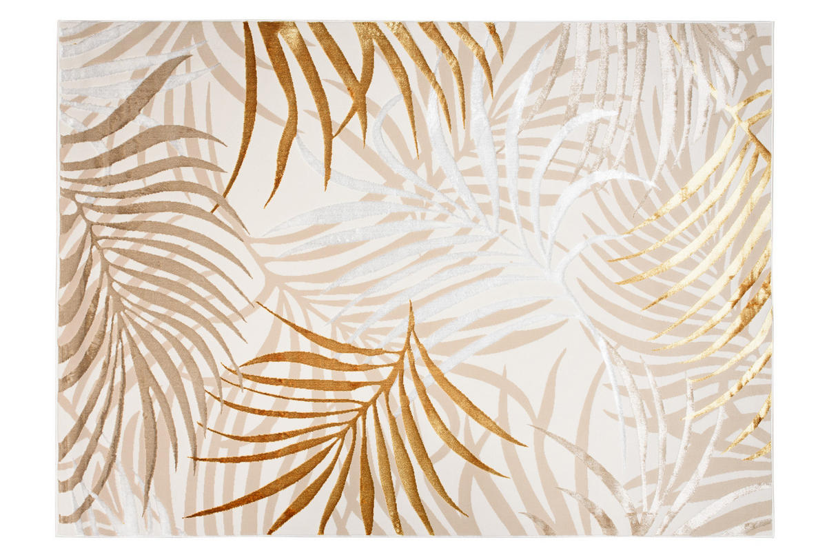 TEPPICH GOLDEN Creme 200/300 cm - Creme, Kunststoff (200/300cm) - Tapiso